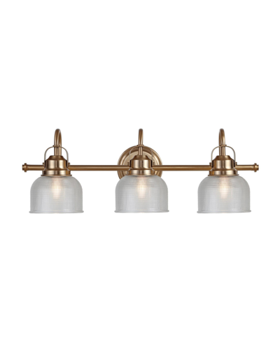 Jonathan Y Virginia 3-light Led Vanity Light In Gold