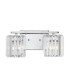 Jonathan Y Coco Prism Vintage-like 2-light Classic Glam Led Vanity Light In Silver