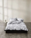 CALVIN KLEIN FLORAL PRINT ON STRIAE DUVETS BEDDING
