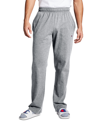 Champion Men's Jersey Open-bottom Pants In Gray
