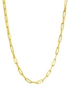 ITALIAN GOLD PAPERCLIP LINK CHAIN NECKLACES IN 14K GOLD