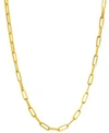 Italian Gold Paperclip Link 20" Chain Necklace In 14k Gold In Gold