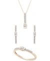 WRAPPED CERTIFIED DIAMOND LINEAR MOTIF JEWELRY COLLECTION IN 14K GOLD CREATED FOR MACYS