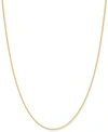 Giani Bernini Thin Rope Chain Necklace 16 24 1.5mm In 18k Gold Plate Over Sterling Silver Or Sterling Silver Creat In Gold