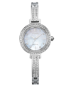 CITIZEN ECO-DRIVE WOMEN'S STAINLESS STEEL & CRYSTAL BANGLE BRACELET WATCH 25MM