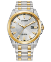 Citizen Peyten Mens Two Tone Stainless Steel Bracelet Watch Bm7534-59a