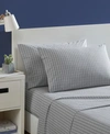 Nautica Michael Plaid Cotton Percale Sheet Set In Gray
