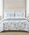Tommy Bahama Home Beach Bliss Reversible Quilt Set Collection Bedding In Gray
