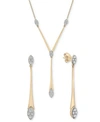 Wrapped In Love Diamond Elongated Drop Jewelry Collection In 14k Gold Created For Macys In Gold