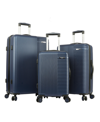 Travelers Club Basette 3-pc. Hardside Luggage Set, Created For Macy's In Blue