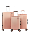 Travelers Club Basette 3-pc. Hardside Luggage Set, Created For Macy's In Pink