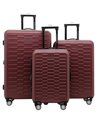 Travelers Club 3-pc. Shannon Spinner Expandable Luggage Set In Red