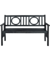 Safavieh Piedmont Outdoor Folding Bench In Gray