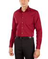 Van Heusen Men's Big & Tall Classic/regular Fit Wrinkle Free Poplin Solid Dress Shirt In Pink