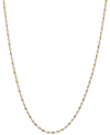 Giani Bernini Two-tone Twist Link 18" Chain Necklace In Sterling Silver & 18k Gold-plate, Created For Macy's In Multi
