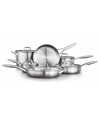 Calphalon Premier Stainless Steel 11-pc. Cookware Set In Silver