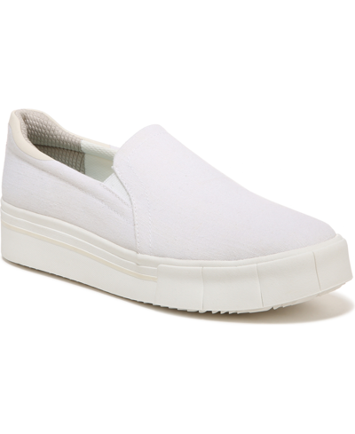 Dr. Scholl's Women's Happiness Lo Slip-ons Women's Shoes In White Fabric