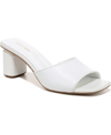 Franco Sarto Linley Womens Leather Slip On Heels In White