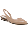 Franco Sarto Tyra Pointed Toe Slingback Flat In Tan/beige