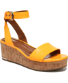 Franco Sarto Presley Espadrille Wedge Sandals Women's Shoes In Orange
