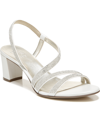 Naturalizer Vanessa 2 Womens Embellished Slingback Evening Sandals In White