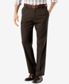 Dockers Men's Easy Straight Fit Khaki Stretch Pants In Brown