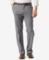 Dockers Men's Big & Tall Easy Classic Fit Khaki Stretch Pants In Gray