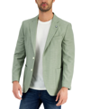 Nautica Men Modern-fit Active Stretch Woven Solid Sport Coat In Green
