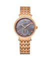 STUHRLING ALEXANDER WATCH A201B-04, LADIES QUARTZ SMALL-SECOND WATCH WITH ROSE GOLD TONE STAINLESS STEEL CASE 