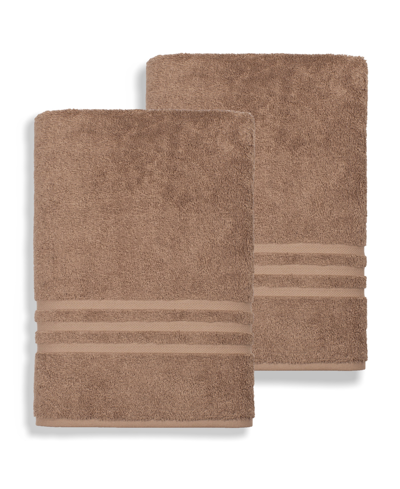 Linum Home Denzi 2-pc. Bath Sheet Set Bedding In Light Brown