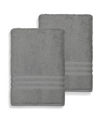 Linum Home Denzi 2-pc. Bath Sheet Set Bedding In Gray