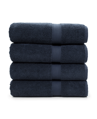 Linum Home Sinemis 4-pc. Bath Towel Set Bedding In Navy