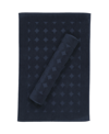 Linum Home Sinemis Circle Design 2-pc. Bath Mat Set Bedding In Blue