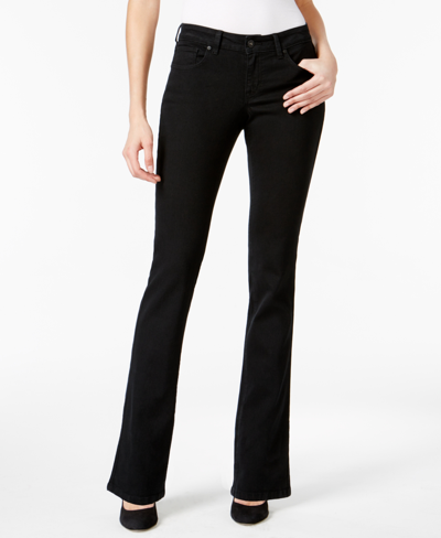 Style & Co Women's Curvy-fit Bootcut Jeans In Regular, Short, And Long Lengths, Created For Macy's In Black Rinse