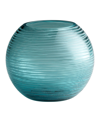 Cyan Design Libra Vase Aqua Collection In Blue
