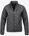 Hawke & Co. Men's Diamond Quilted Heritage Jacket, Created For Macy's In Gray