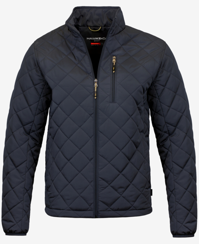 Hawke & Co. Men's Diamond Quilted Heritage Jacket, Created For Macy's In Hawke Navy