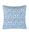 Levtex Cressida Crewel Stitched Medallion Decorative Pillow, 18" X 18" In Blue