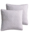 Levtex Ditsy Spa Medallion Print 2-pc. Sham Set, European In Blue