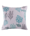 Levtex Cape Coral Coastal Print Euro Sham 2-piece Set In Blue