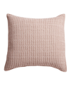 Levtex Mills Waffle Square Decorative Pillow, 20" X 20" In Pink