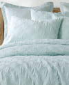 Levtex Washed Linen Quilted Sham, King In Blue