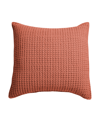 Levtex Mills Waffle Decorative Pillow, 20" X 20" In Red