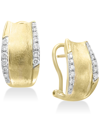Effy Collection D'oro By Effy Diamond Hoop Earrings (3/8 Ct. T.w.) In 14k Gold In Gold