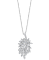 Effy Collection Effy Diamond Cluster 18" Pendant Necklace (7/8 Ct. T.w.) In 14k White Gold In Gold