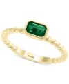 Effy Collection Effy Ruby (5/8 Ct. T.w.) Ring In 14k Yellow Gold (also Available In Emerald) In Green