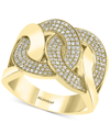 EFFY COLLECTION EFFY DIAMOND INTERLOCKING CHAIN LINK STATEMENT RING (1/2 CT. T.W.) IN 14K GOLD