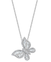 Effy Collection Effy Diamond Butterfly 18" Pendant Necklace (5/8 Ct. T.w.) In 14k White Gold In Gold