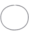 Effy Collection Effy Sapphire (9-7/8 Ct. T.w.) & Diamond (7/8 Ct. T.w.) All-around 18" Statement Necklace In Sterlin In Blue