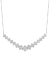 Effy Collection Effy Diamond Cluster 18" Statement Necklace (1 Ct. T.w.) In 14k White Gold (also Available In 14k Tw In Gold